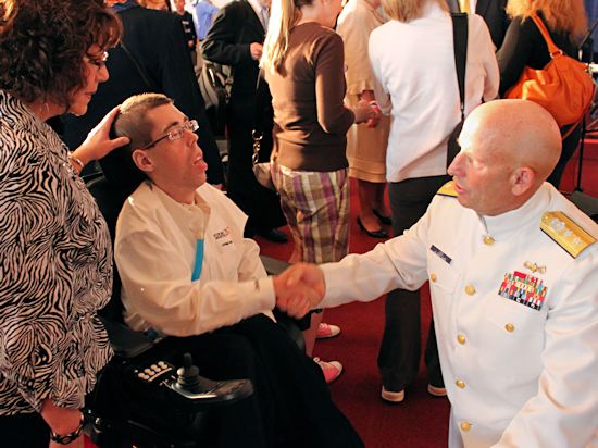 Jacob Berry Ministries: Jacob Berry with Rear Admiral William D. Lee, United States Coast Guard